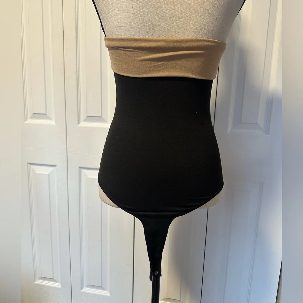 Sexy Black Stretchy Sleeveless Tube Top Bodysuit / Size Small NWOT - Picture 6 of 14